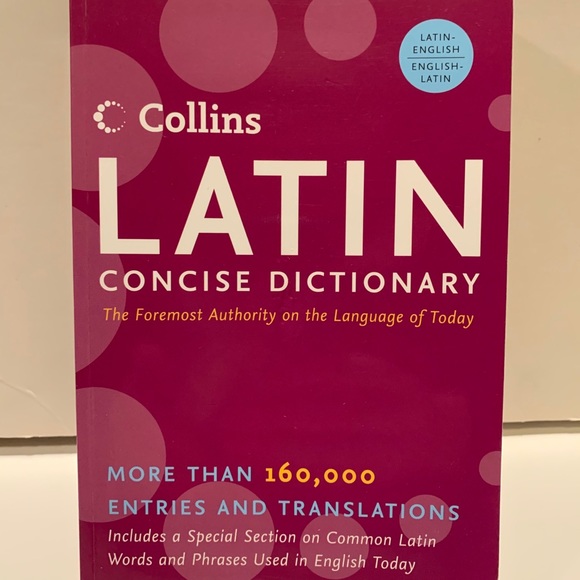 COLLINS LATIN CONCISE DICTIONARY. - Picture 1 of 9